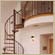 space saving steel spiral staircase